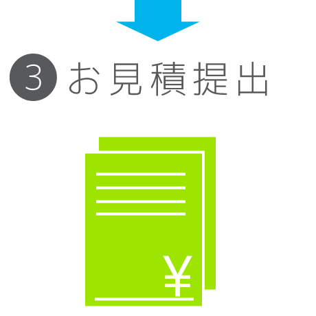 3.お見積提出